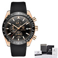 BENYAR Luxury Brand Men's Casual Quartz Watch Silicone Strap Military Chronograph Men's 30M Waterproof Watch Montre Homme