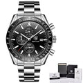 BENYAR Luxury Brand Men's Casual Quartz Watch Silicone Strap Military Chronograph Men's 30M Waterproof Watch Montre Homme