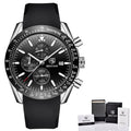 BENYAR Luxury Brand Men's Casual Quartz Watch Silicone Strap Military Chronograph Men's 30M Waterproof Watch Montre Homme