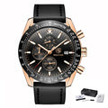 BENYAR Luxury Brand Men's Casual Quartz Watch Silicone Strap Military Chronograph Men's 30M Waterproof Watch Montre Homme