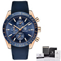 BENYAR Luxury Brand Men's Casual Quartz Watch Silicone Strap Military Chronograph Men's 30M Waterproof Watch Montre Homme
