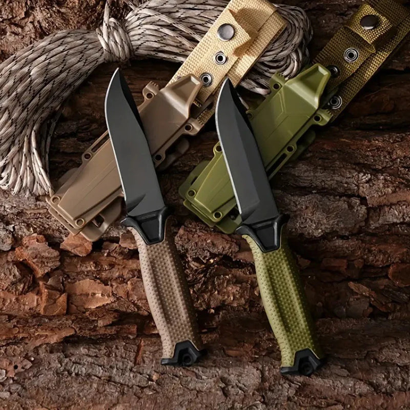 Hot Selling Stainless Steel Outdoor Survival Knife Portable Camping Pocket Knife Military Tactical Self-defense Hiking Knife