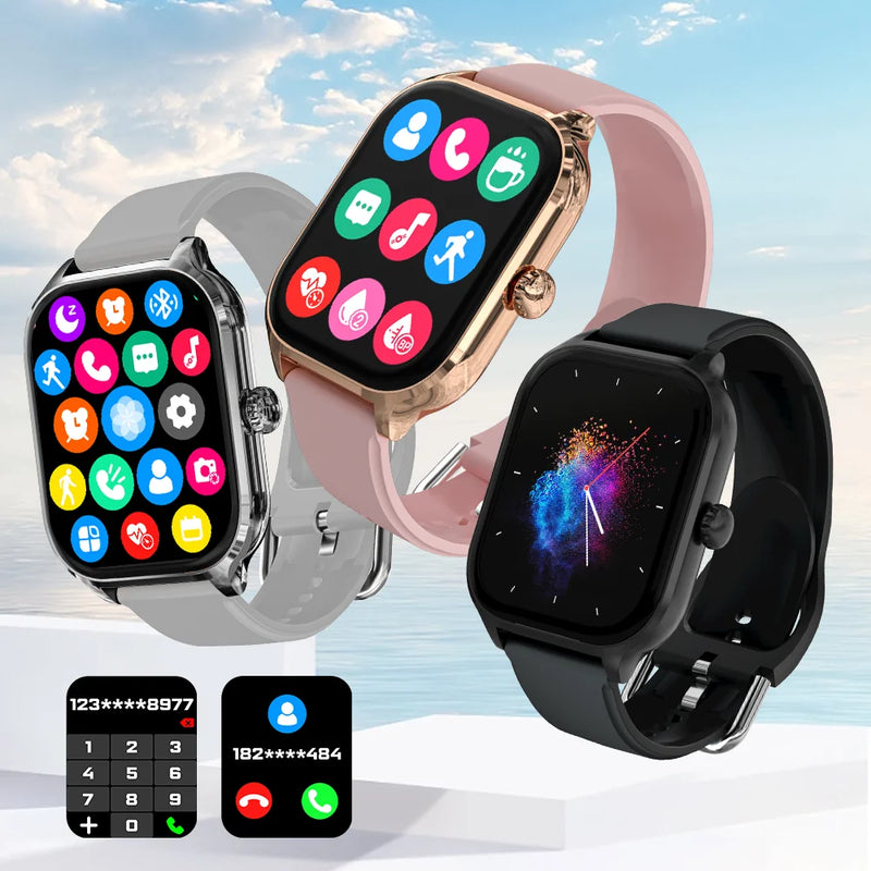 LAXASFIT H9 and H6 Smartwatch – Answer Calls, Track Calories, Heart Rate Monitoring, Blood Oxygen Monitoring, Bluetooth Smartwatch