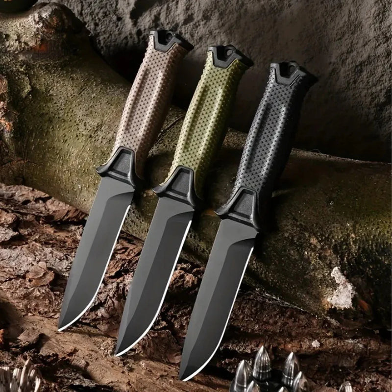 Hot Selling Stainless Steel Outdoor Survival Knife Portable Camping Pocket Knife Military Tactical Self-defense Hiking Knife