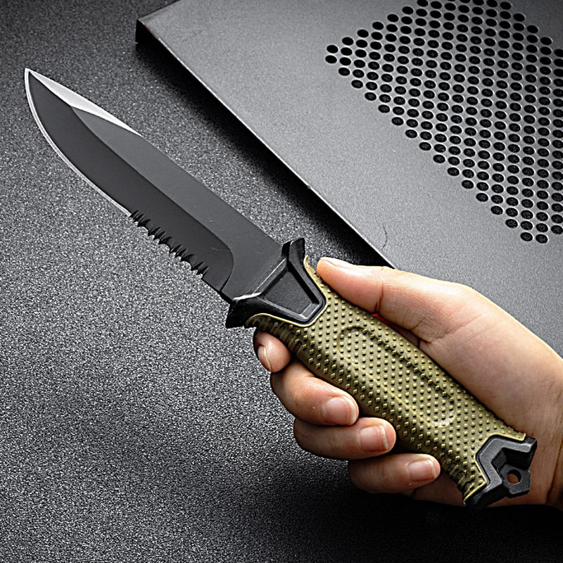 Hot Selling Stainless Steel Outdoor Survival Knife Portable Camping Pocket Knife Military Tactical Self-defense Hiking Knife