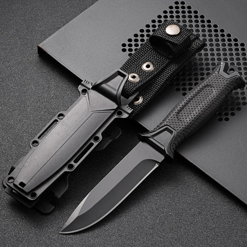 Hot Selling Stainless Steel Outdoor Survival Knife Portable Camping Pocket Knife Military Tactical Self-defense Hiking Knife
