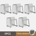 Kitchen Stainless Steel Sink Sponges Holder Self Adhesive Drain Drying Rack Kitchen Wall Hooks Accessories Storage Organizer