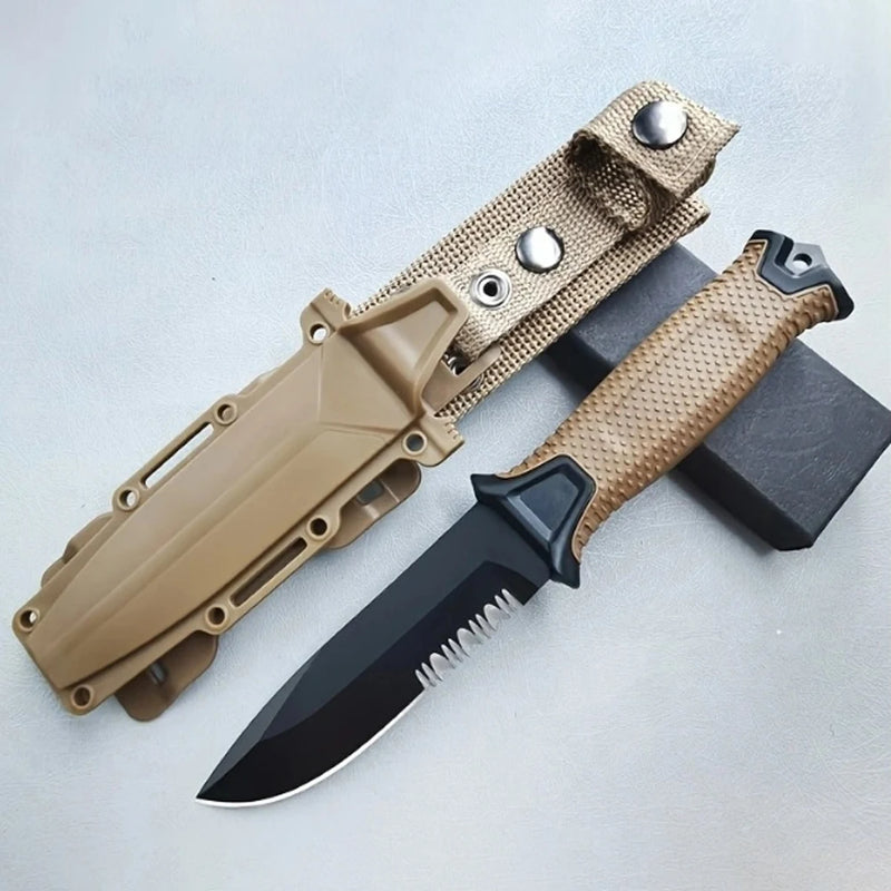 Hot Selling Stainless Steel Outdoor Survival Knife Portable Camping Pocket Knife Military Tactical Self-defense Hiking Knife