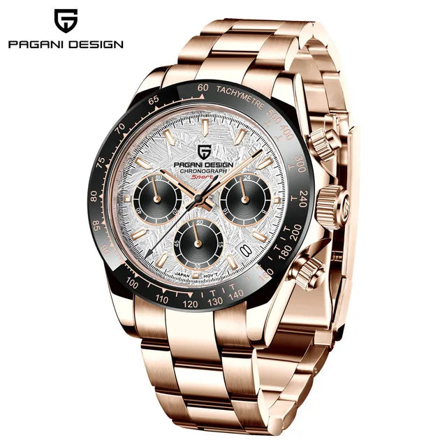 PAGANI DESIGN 40MM Chronograph Classic Luxury Men Quartz Watches Top Brand 10bar Diving Sapphire Glass Men Watches Chronograph