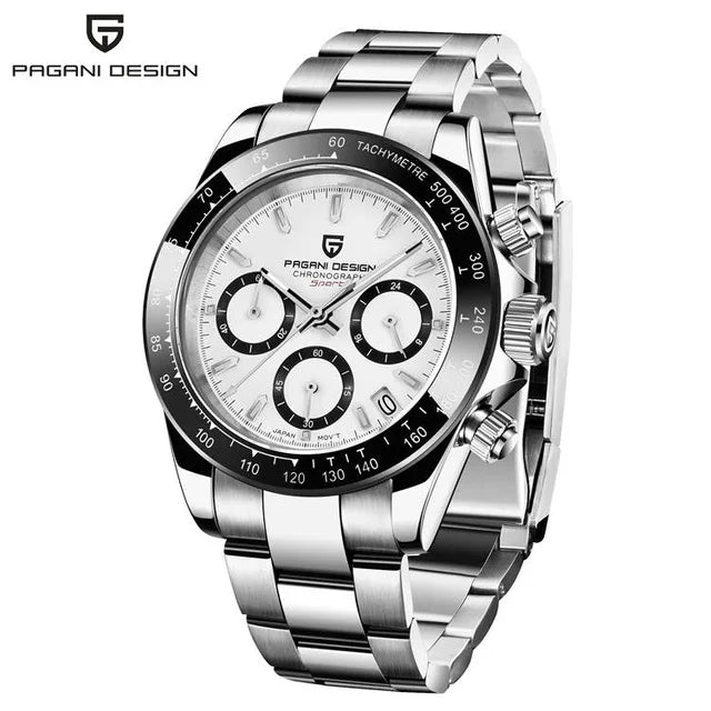 PAGANI DESIGN 40MM Chronograph Classic Luxury Men Quartz Watches Top Brand 10bar Diving Sapphire Glass Men Watches Chronograph