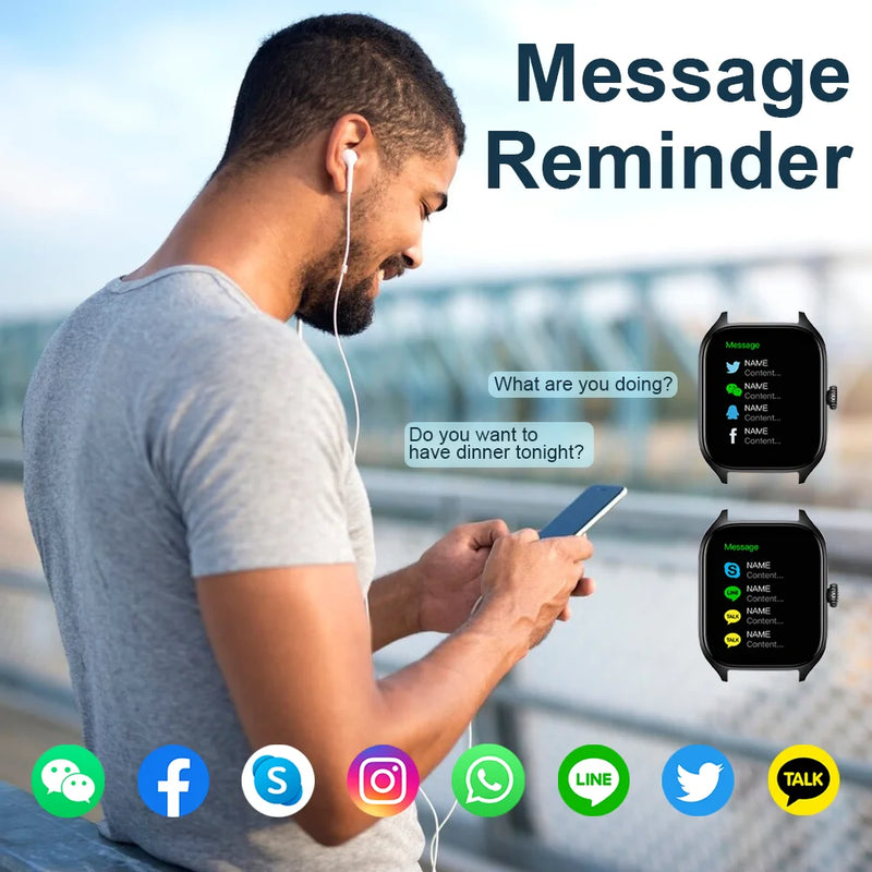 LAXASFIT H9 and H6 Smartwatch – Answer Calls, Track Calories, Heart Rate Monitoring, Blood Oxygen Monitoring, Bluetooth Smartwatch