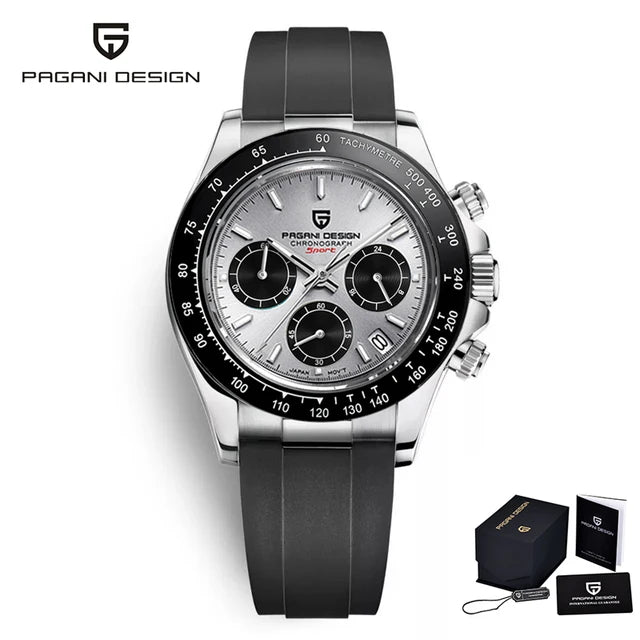 PAGANI DESIGN 40MM Chronograph Classic Luxury Men Quartz Watches Top Brand 10bar Diving Sapphire Glass Men Watches Chronograph